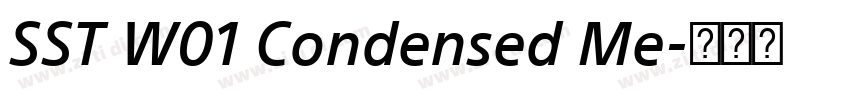 SST W01 Condensed Me字体转换